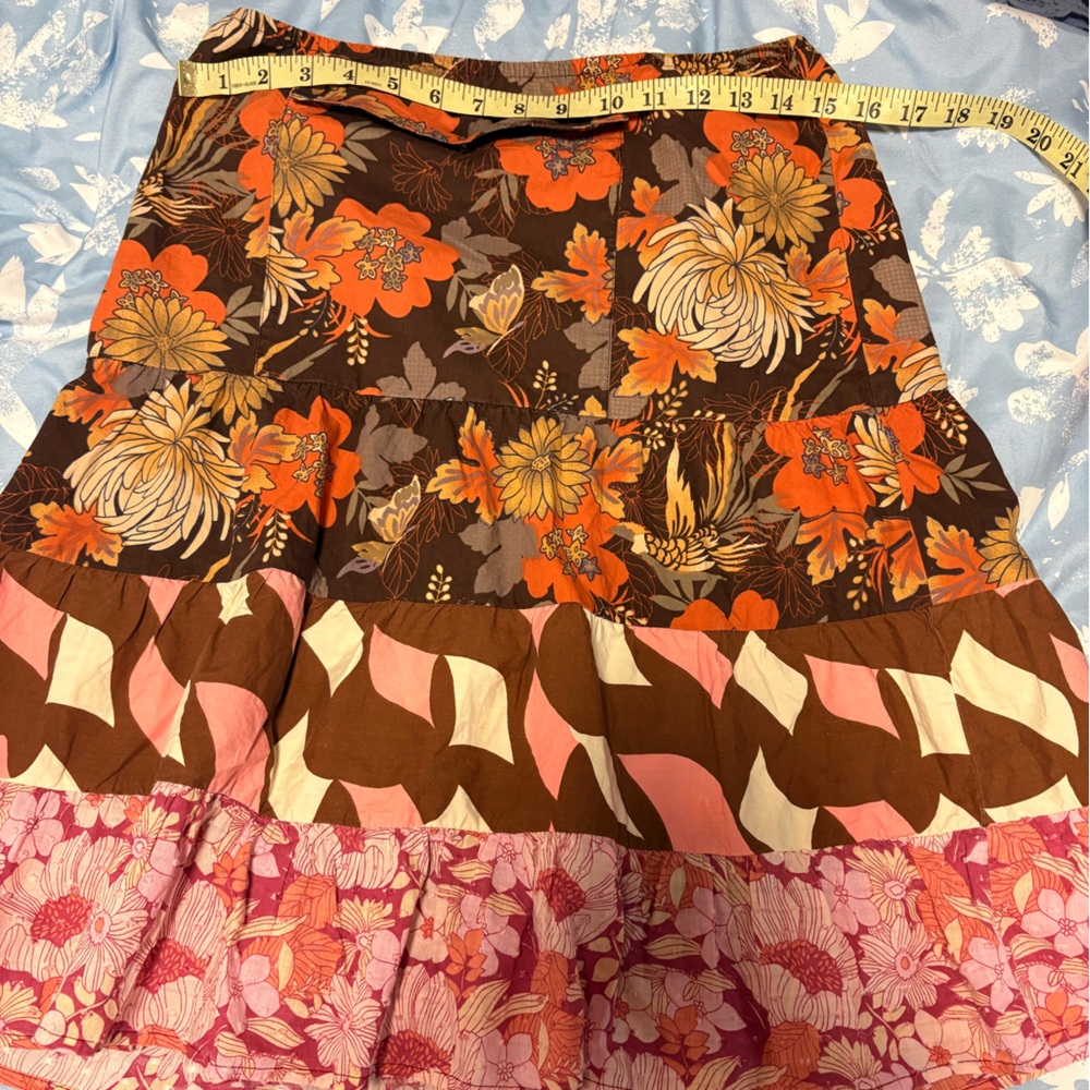 Custo Barcelona Multicolor Floral A-Line Skirt - Picture 2 of 5